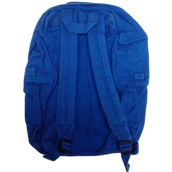 New Jim Brown Canvas Backpack W/ Patches Imported From Italy - Picture 2 of 3